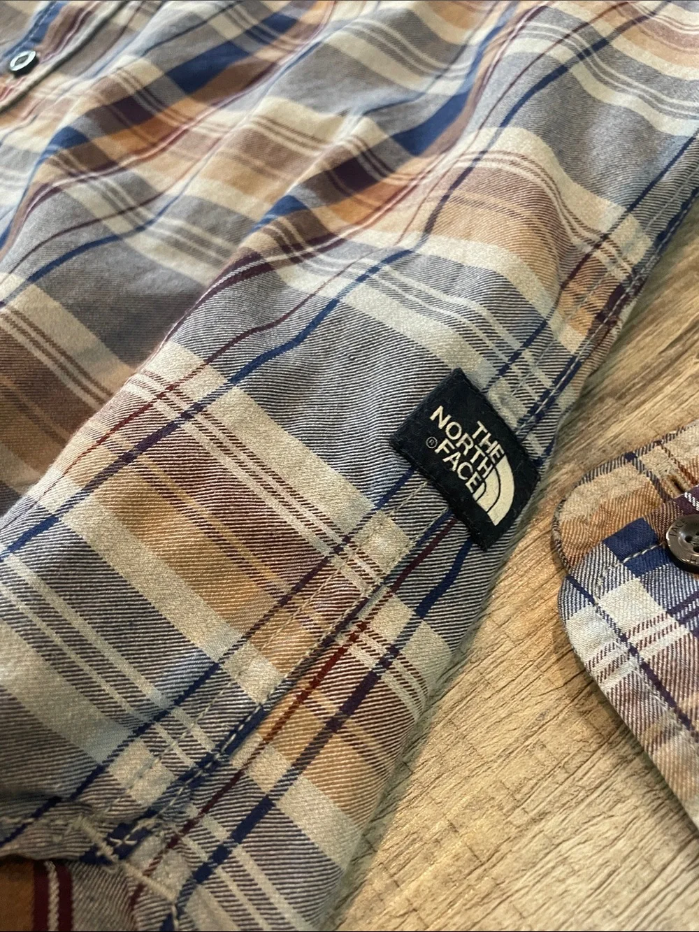 The North Face men’s organic cotton plaid shirt